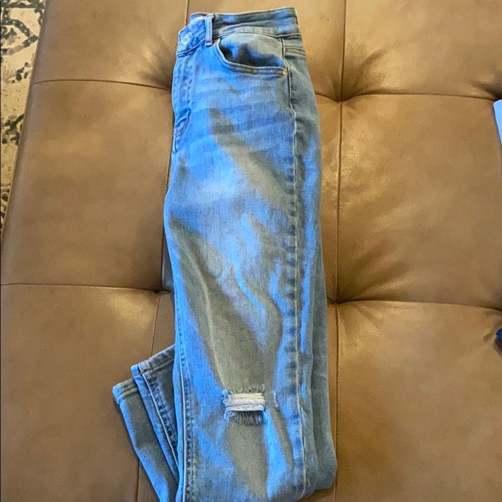 Light denim wash Wax Jeans
